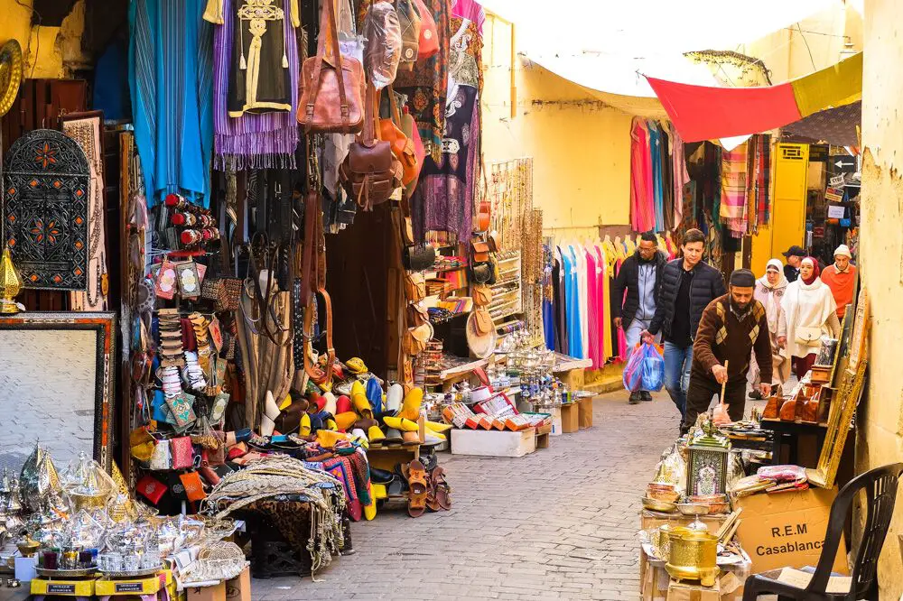 A market in Fez, Morocco