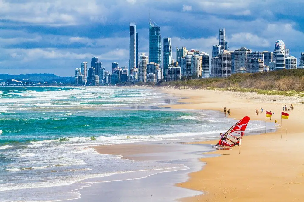 A beach in Gold Coast, Australia