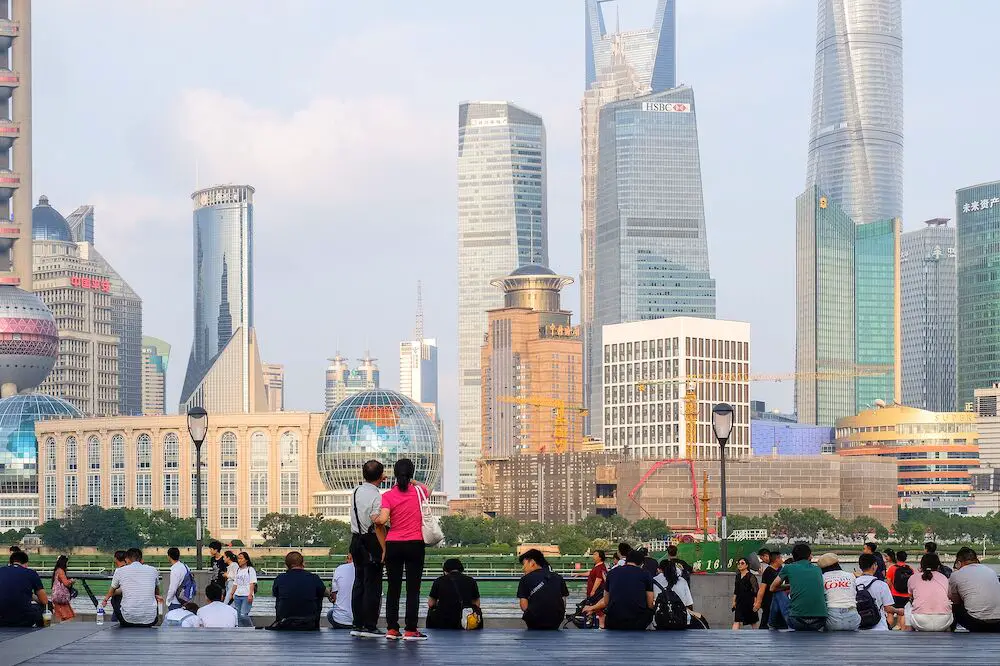 The skyline of Shanghai, China