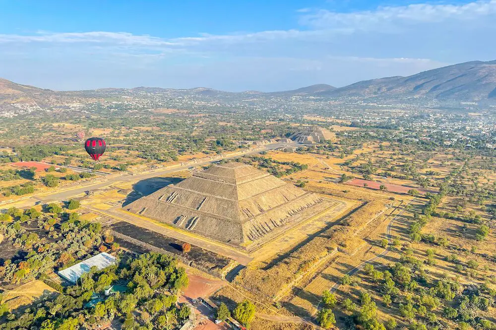 Pyramids of Teotihuacan in Mexico