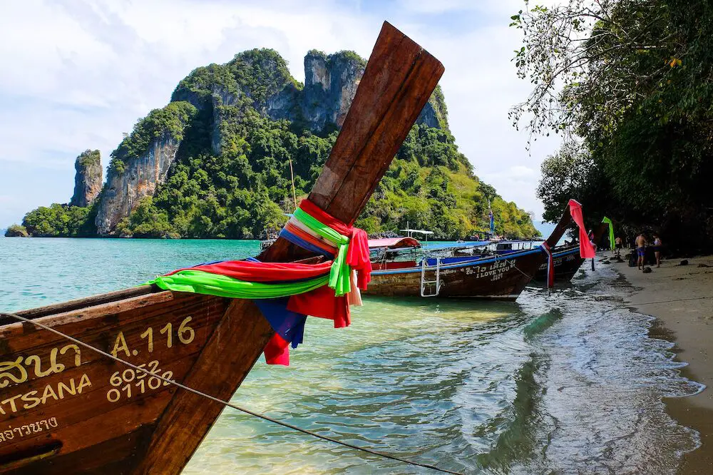 Boats on a Thai island