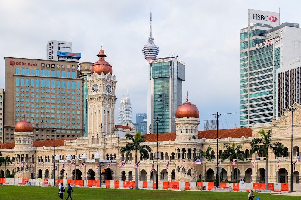 Old and New Architecture in Kuala Lumpur, Malaysia