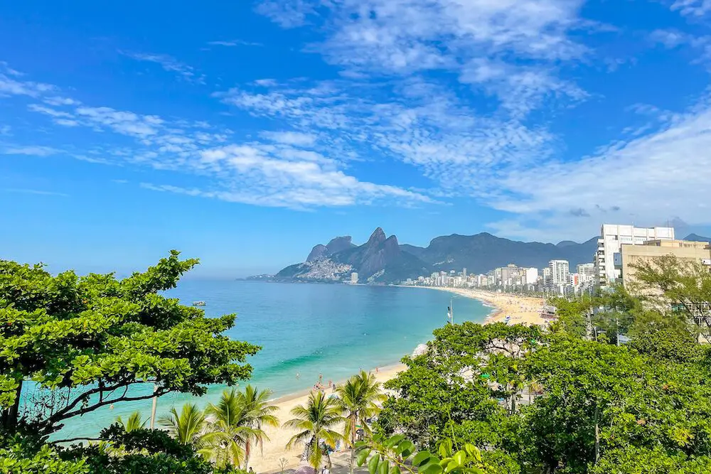 A view of Ipanema beach, Rio de Janeiro