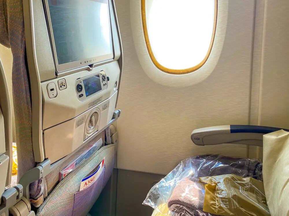 Seats on an Emirates flight